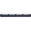 MATRIX CAT6 RJ45 PATCH PANEL 1U 24 way, unshielded, vertical termination