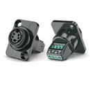 BTX CV-TCS415PST MINI-DIN 4 pin female panel, flange, screw termination