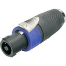 ADAPTER 2JA-NLF 2-pole 6.35mm jack socket (A-gauge) - Neutrik loudspeaker connector (as plugNL4FC)