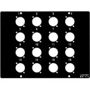 CANFORD STAGE/WALLBOX Top plate, 16 holes for type B