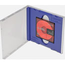 MINI DISC CD JEWEL CASE Blue insert