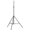 K&M 21411 MIC STAND Tall, folding legs with double cross braces, 1480-2290mm, black