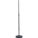 K&M 260 MIC STAND Round cast-iron base with anti-vibration insert, 870-1565mm, black