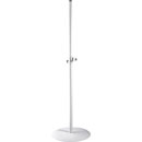 K&M 26735 LOUDSPEAKER STAND Floor, round base, up to 30kg, 1100-1810mm, white