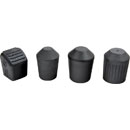 K&M SPARE RUBBER FOOT SET (one each of 25mm, 30mm, 35mm, 25 x 26mm square)