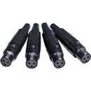 SOUND DEVICES XL-4 CONNECTOR KIT TA3-F style, for mixers and recorders (pack of 4)