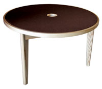 CANFORD ACOUSTIC TABLE Ash, circular 1220mm, no jacks, special fabric