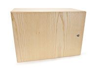 CANFORD WALLBOX With rackstrip 8U, with door, Ash