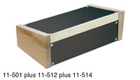 DESKTOP CASE Rear panel, blank, black