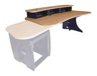 CUSTOM CONSOLES MD9101 EDITONE DESK With side pod, White