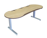 CUSTOM CONSOLES S2-01B SYSTEMTWO DESK Motorised height adjustment, Winchester oak