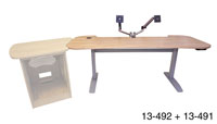 CUSTOM CONSOLES S2L-01A SYSTEMTWO LITE DESK Motorised height adjustment, Blue