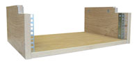 CUSTOMCONSOLES Media Desk undershelf pod, 3U