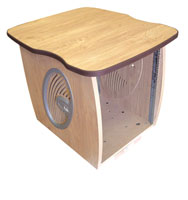 CUSTOMCONSOLES Media Desk pedestal, 13U