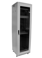 ENCLOSURE SYSTEMS 2626627/G-T RACK CABINET 27U, 600 wide, 600 deep, grey, fully assembled