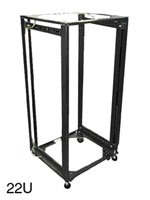 ENCLOSURE SYSTEMS 5035510 OPEN RACK 10U, 550 wide, 500 deep, black