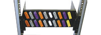RACK INTERFACE PANEL Side cheek, black (pair)