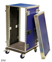CANFORD FLIGHT CASE 10U rack, with castors