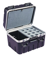 SKB-1200 MICROPHONE CASE Holes for 12x mics, cable storage