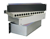 RACKCASE Rackmount universal case 2U, 308mm deep, black anodised