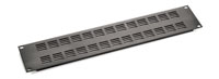 RACKVENT Rack ventilation panel 1U, slotted, black anodised