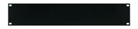 CANFORD RACK PANEL BLANK, FULL WIDTH 2U Steel, black painted
