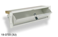 CANFORD RACKTROUGH STORAGE PANEL, 2U, black