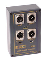 EMO E325 MICROPHONE SPLITTER 1 channel, 3 way, free standing