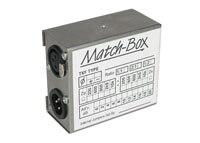 WESTWICK MATCH-BOX B MATCHING TRANSFORMER XLR in, out, 2.5k/10k ohms in, 2.5k/10k ohms out