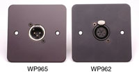 TECPRO WP961 Wallplate single circuit XLR 3 pin female