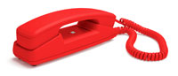 INTERQUARTZ HOTLINE 9826N TELEPHONE Red