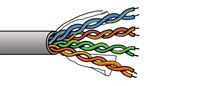 DRAKA CATEGORY 5E CABLE U/UTP (UC300 24) PE, Blk