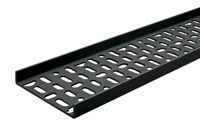 CANFORD PLASTIC CABLE TRAY 105mm, 2 metre length, black