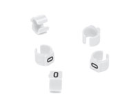 CABLE MARKERS PS15BW.H Retrofit, black on white, loose, bagged, (pack of 50)