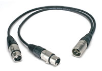 CANFORD CABLE 3MX-2x3FX-HSTRM, 0.35m, Y-lead, Black