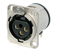NEUTRIK XLR NC6MDM3-H Male PC mounting horizontal