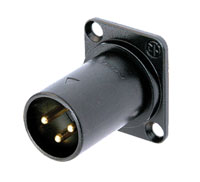 NEUTRIK XLR NM3MD-B Cable style surface mount, male