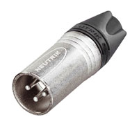 NEUTRIK XLR NC3MXX-14-D Male cable, large chuck