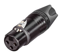 NEUTRIK XLR NC3FXX-14-BAG-D Female cable, large chuck