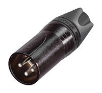 NEUTRIK XLR NC3MXX-14-BAG-D Male cable, large chuck