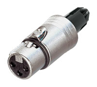 NEUTRIK XLR NC3FXX-B-CRYSTAL-D Female cable (pack of 50, disassembled)