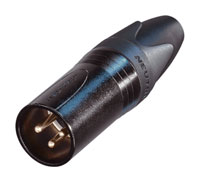 NEUTRIK XLR NC3MXX-HA-BAG Male cable, crimp