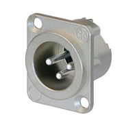 NEUTRIK XLR NC3MD-LX-HA Male panel, crimp