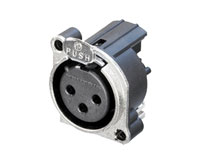 NEUTRIK XLR NC3FBAH1 Female PC mounting horizontal