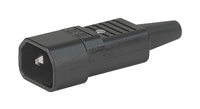 SCHURTER AC MAINS POWER CONNECTOR, IEC Male, cable