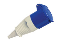 WALTHER 310306 Splashproof 16A cable socket, straight