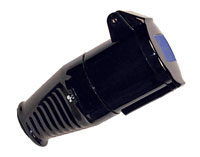 WALTHER 215306SW Splashproof 16A cable plug, straight, black