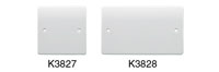 MK K3828WHI Blank plate, twin