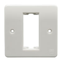 MK K0191WHI Modular system frontplate, 1 unit width