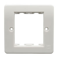 MK K0192WHI Modular system frontplate, 2 units width